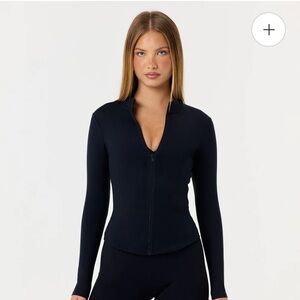 Crop Shop Boutique Serenity Longline Zip Up Jacket | Black